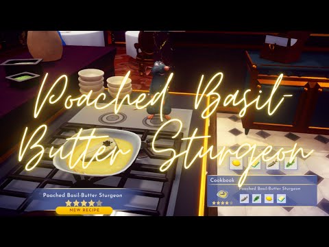 [POACHED BASIL-BUTTER STURGEON] Receita 4 ⭐️