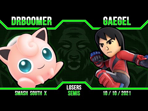 Smash South X - DrBoomer (Jigglypuff, R.O.B.) vs. Gaegel (Mii Brawler) | Losers Semi's