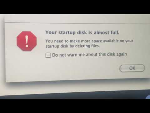 Your Startup Disk Is Almost Full On macOS