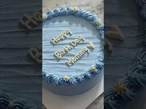 Simple cake design #cakedesign #birthdaycake #cakedecorating