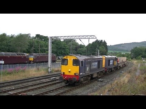 DRS 20303+20308. 6K73. Carnforth. 14/08/13
