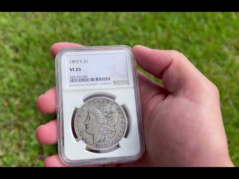 1893-S Silver Dollar NGC VF25 S$1 Featured Rare Coin Video
