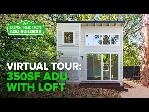 Virtual Tour: 350sf ADU with Loft Bedroom in Sacramento, CA by A+ Construction