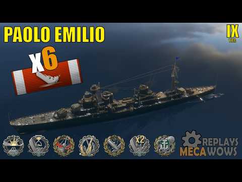 Paolo Emilio 6 Kills & 231k Damage | World of Warships Gameplay