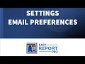 Settings Email Preferences