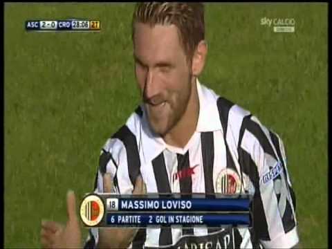 ascoli vs crotone 2-0 massimo loviso