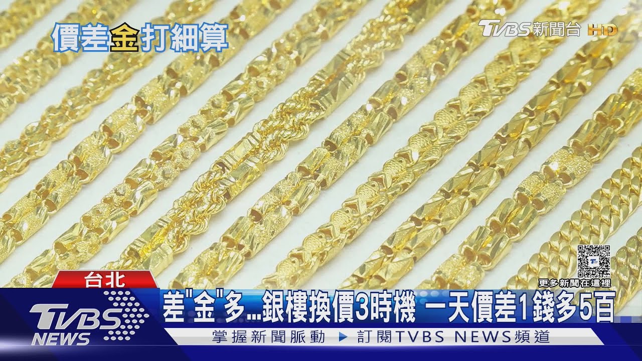 差「金」多 銀樓換價3時機 一天價差1錢多5百