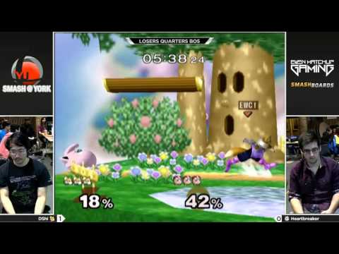 Arcadian FEB 2016 - DShi (Falco) vs HeartBreaker (Jigglypuff) - SSBM Losers Quarter Finals