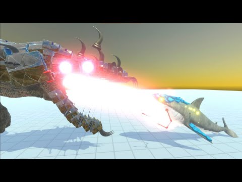 MECHADINOSAURUS VS GODZILLASAURUS EPIC BATTLES  - ANIMAL REVOLT BATTLE SIMULATORS