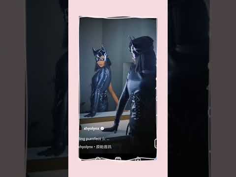 HYOLYN TRANSFORMING INTO A REAL LIFE CATWOMAN 🐈🖤🖤⚫⚫⚫🏴🏴🏴🏴🏴