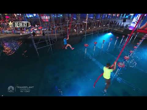 Jesse LaBreck vs Chris DiGangi on the Striding Steps - American Ninja Warrior All Stars 2020