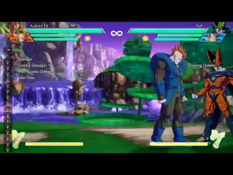 DBFZ Android 16 BnB combo 4800 damage to Space Jam