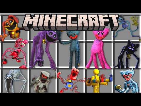 Minecraft NEW UPDATED POPPY PLAYTIME MOD / Can I Escape New Huggy Wuggy Mod