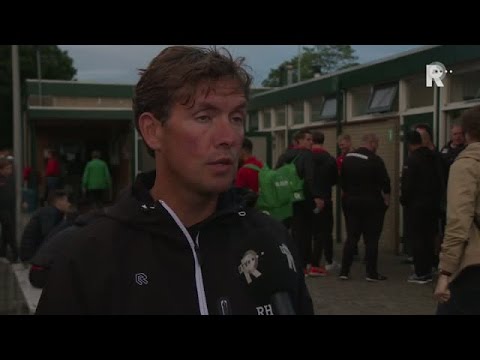 Sparta-trainer Alex Pastoor na zege bij Heinenoord