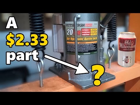 Harbor Freight 20 Ton Press Relief Valve Knob Mod - NO Fabrication required