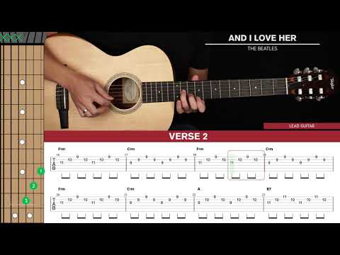 And I Love Her Guitar Cover The Beatles 🎸|Tabs + Chords|