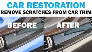 Removing The Scratches from a Luxury Car's Interior Trim | Cars 101