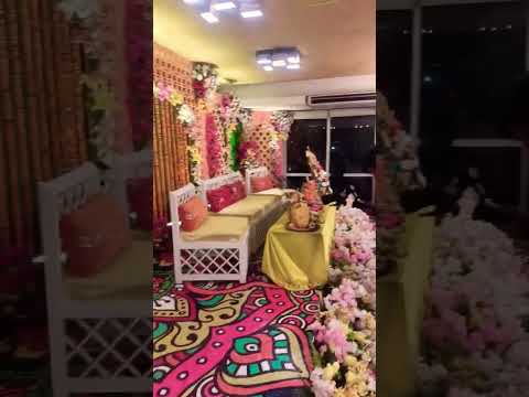 Gaye Holuder food table decoration by Fardin khan