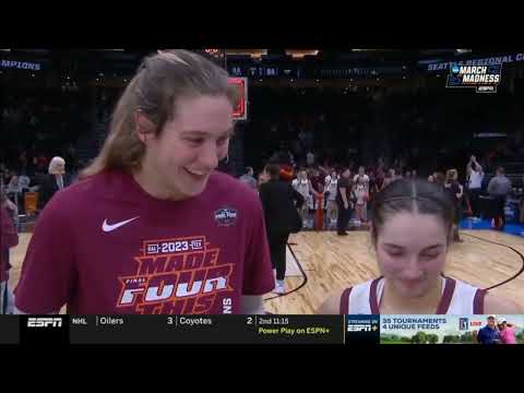 WBB: Georgia Amoore, Elizabeth Kitley on-court postgame interview (Ohio State)