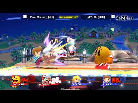 Smashingly Overkill Brackets 1: Pow / Monster_ vs. EZPZ / MP - SSB4 Doubles Winners Finals
