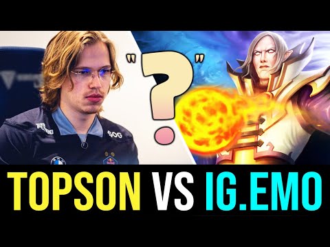 Topson meet the Question Mark(?) guy "IG.Emo" DOTA 2