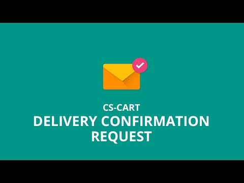 CS-Cart Delivery Confirmation Request
