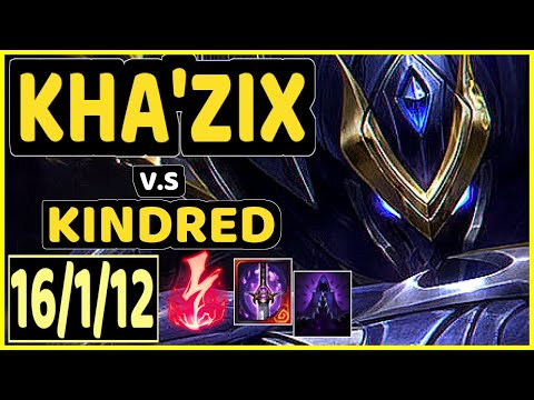 SKEANZ (KHA'ZIX) vs KINDRED - 16/1/12 KDA JUNGLE CHALLENGER GAMEPLAY - EUW