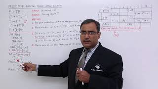 Predictive Parsing Table Construction