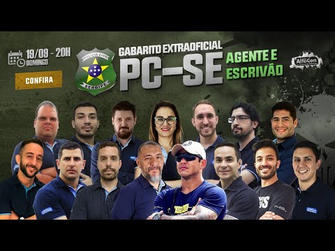Gabarito Extraoficial PC SE - Agente | Alfacon