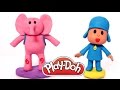 Play Doh Pocoyo & Eli, How to make it. Пластилін Покојо Pâte à Modeler Clay Plastilina