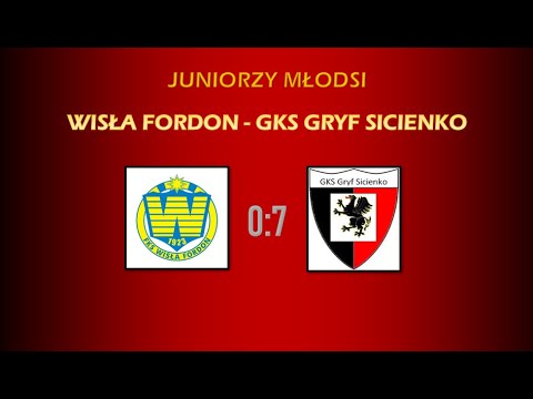 Skrót meczu juniorów młodszych Wisła Fordon - Gryf Sicienko 0:7