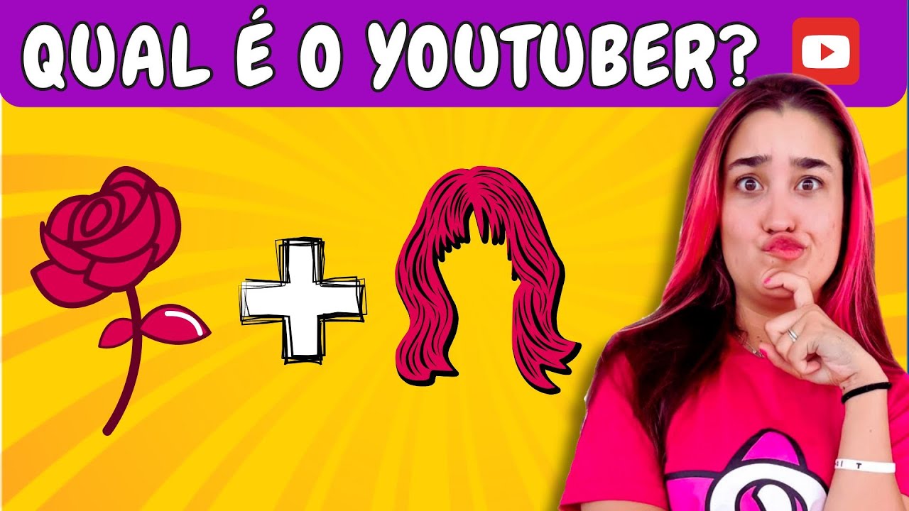 ⭐ADIVINHE o YOUTUBER pelos EMOJIS ⚡ Quiz Youtuber com Emojis