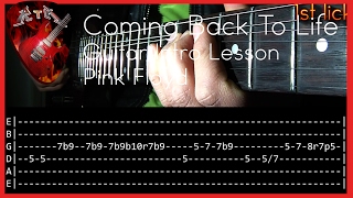Coming Back To Life Guitar Intro Lesson - Pink Floyd (with tabs)
