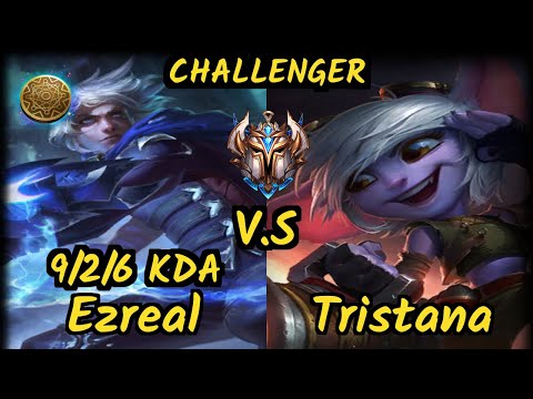 Theusma (EZREAL) vs TRISTANA - 9/2/6 KDA BOTTOM ADC CHALLENGER GAMEPLAY - BR