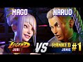 SF6 ▰ MAGO (Juri) vs NARUO (#1 Ranked Jamie) ▰ High Level Gameplay