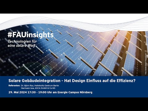 Solare Gebäudeintegration -Hat Design Einfluss auf die Effizienz?