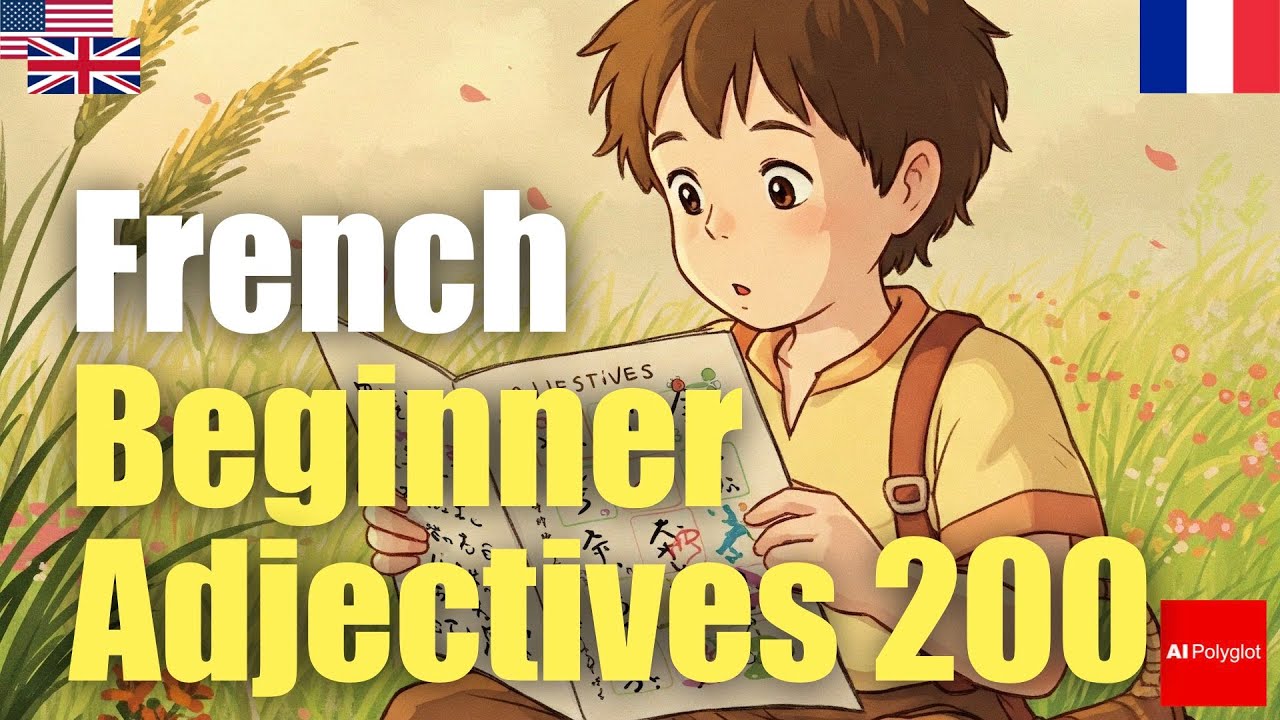 French Beginner Adjectives 200 | Passive listening | L2Language | with hiragana episode artwork