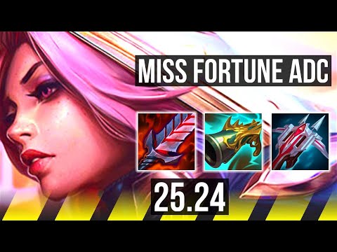 MISS FORTUNE & Alistar vs JHIN & Neeko (ADC) | 10k gold comeback, 48K damage | KR Master | 25.24