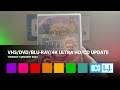 VHS DVD Blu Ray 4K Ultra HD CD Update Tuesday 11 January 2022