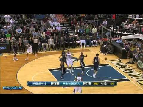 Ricky Rubio 12pts-10ast vs Girzzlies (01.04.2012)