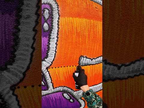 PATCH GRAFFITI with RoboCAP Full video on my YouTube channel ⬇️ #graffiti #graffitiart #art #spray