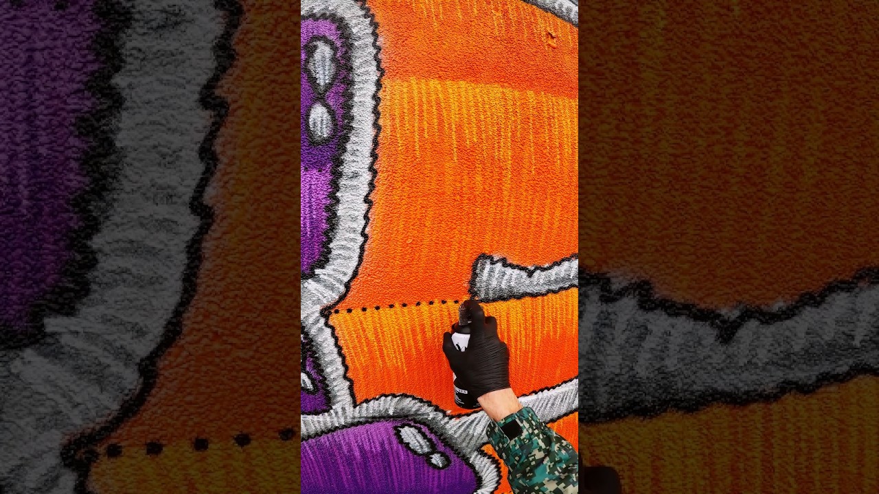 PATCH GRAFFITI with RoboCAP Full video on my YouTube channel ⬇️ #graffiti #graffitiart #art #spray