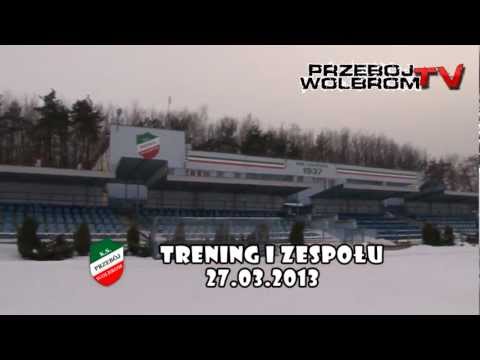 Trening piłkarzy Przeboju Wolbrom 27.03.2013