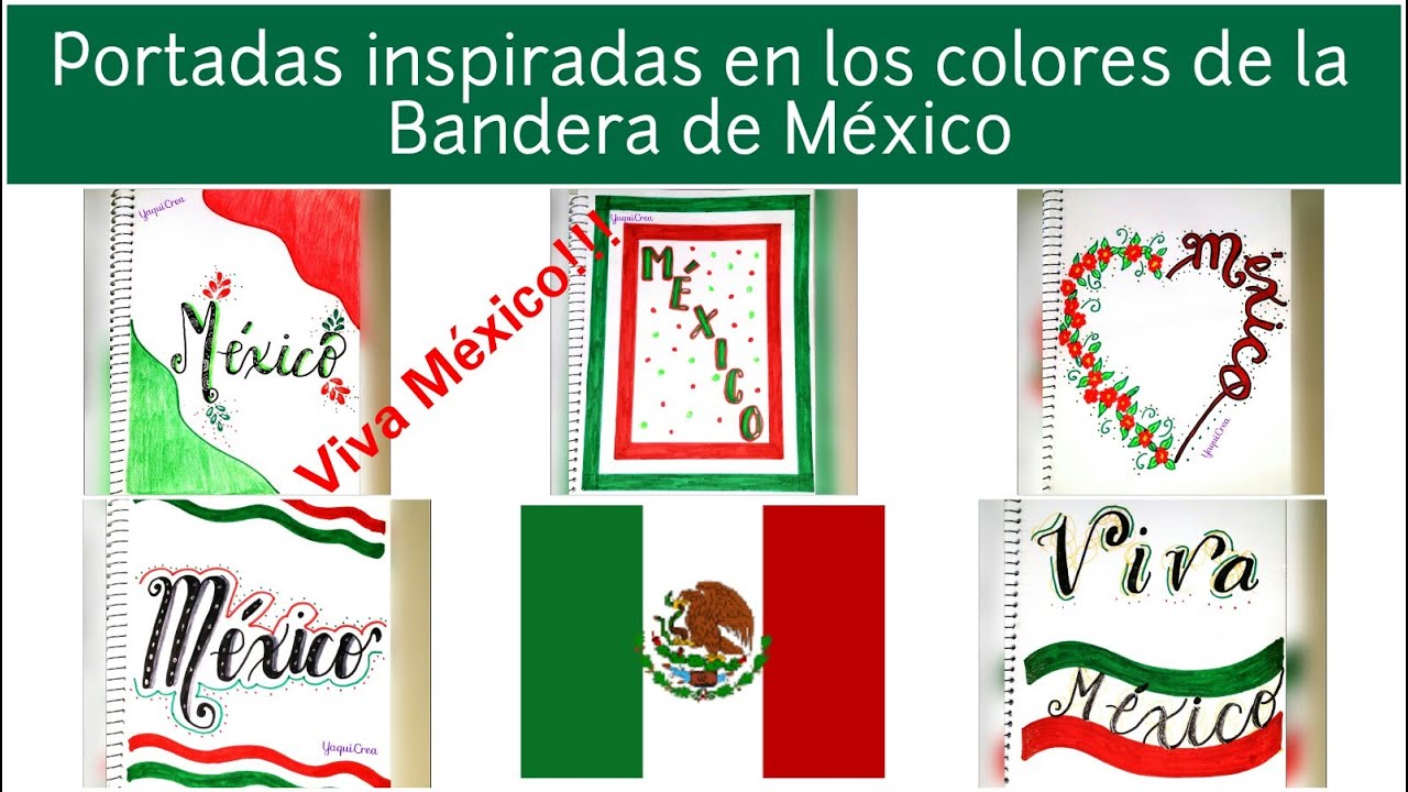 Portadas inspiradas en los colores de la Bandera de México - Viva México -