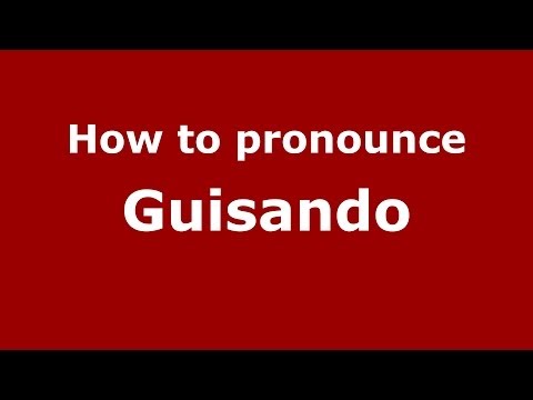 How to pronounce Guisando (Spanish/Spain) - PronounceNames.com