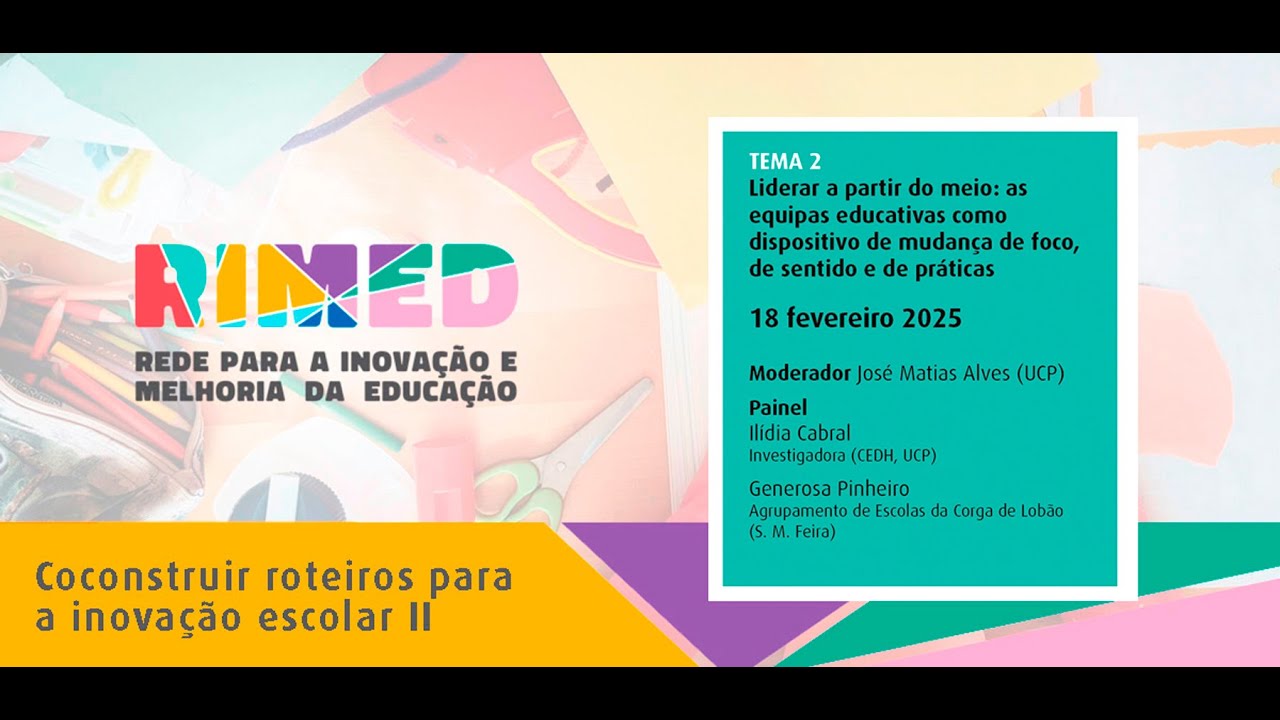 Ciclo de Encontros RIMED II - Liderar a partir do meio: as equipas educativas como dispositivo de...