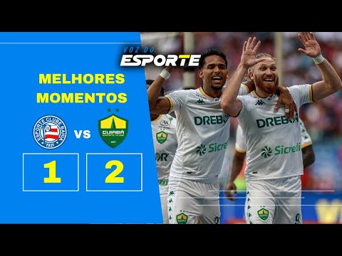 BAHIA 1 X 2 CUIABÁ - MELHORES MOMENTOS | BRASILEIRÃO 17ª RODADA - 13/07/2024