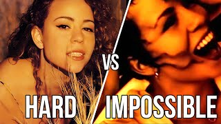 Mariah Carey - HARD vs IMPOSSIBLE Songs!