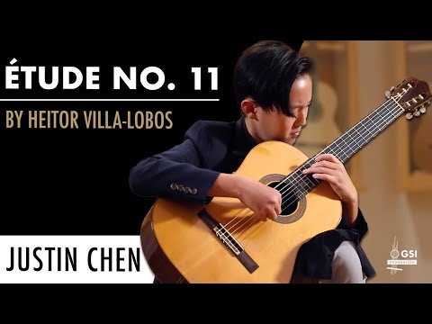 11-year-old guitarist, Justin Chen, plays H. Villa-Lobos' "Étude No. 11" on a 1964 Daniel Friederich