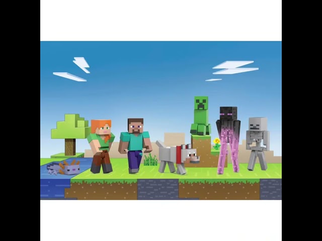 Vídeo relacionado con Minecraft - Juego de 7 Figuras de acción, Pack World Builder, colección de Personajes a Escala de 8,3 cm, Incluye Steve, ARI, Enderman y Más